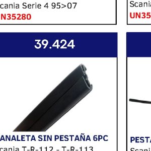 GUIAS DE VIDRIO SCANIA 112-113 6PCS