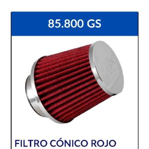 FILTRO CONICO ROJO