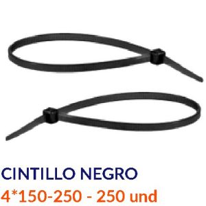 CINTILLO NEGRO 8X300 (PAQ. 250)