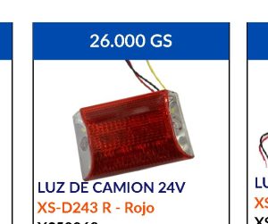 LUZ DE CAMION ROJO